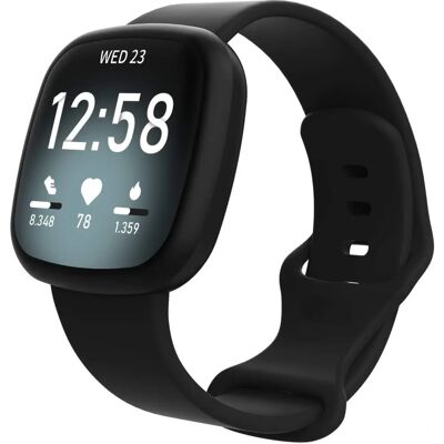 Bracelet en silicone INF pour Fitbit Versa4/Sense2/Versa3 - Bande de montre connectée - Publicité Bracelet en silicone INF pour Fitbit Versa4/Sense2/Versa3 - Bande de montre connectée - Publicité