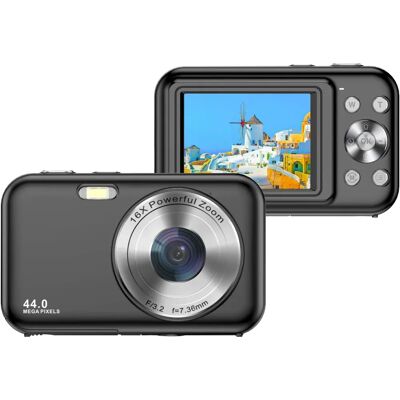 Appareil Photo Numérique INF 44MP 1080P - Compact, Zoom 16x - Noir - Publicité Appareil Photo Numérique INF 44MP 1080P - Compact, Zoom 16x - Noir - Publicité