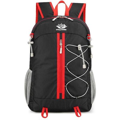INF INF Faltbarer Rucksack - Wandern - Schwarz INF INF Faltbarer Rucksack - Wandern - Schwarz