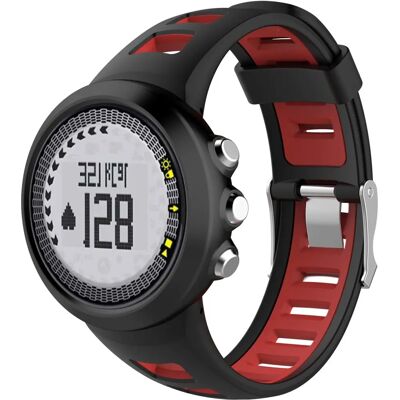INF Silikoni-ranneke Suunto Quest/M1/M2/M4/M5 Musta+Punainen - Ranneke INF Silikoni-ranneke Suunto Quest/M1/M2/M4/M5 Musta+Punainen - Ranneke