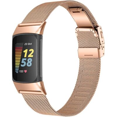 INF Charge5/6 Rose gold rustfrit stål urrem - Watch Strap INF Charge5/6 Rose gold rustfrit stål urrem - Watch Strap