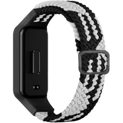 Bracelet en nylon Xiaomi Band 8 Active - Noir + Blanc - Publicité Bracelet en nylon Xiaomi Band 8 Active - Noir + Blanc - Publicité