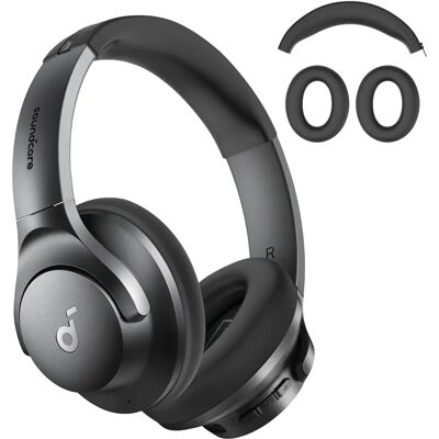 Coussins d'oreille de remplacement pour Anker Soundcore Q20I - Noir - Publicité Coussins d'oreille de remplacement pour Anker Soundcore Q20I - Noir - Publicité