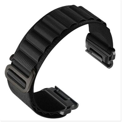 INF sort nylon urrem til Garmin Fenix 8/8S/6/6X/7/7X/Pro/Tactix INF sort nylon urrem til Garmin Fenix 8/8S/6/6X/7/7X/Pro/Tactix