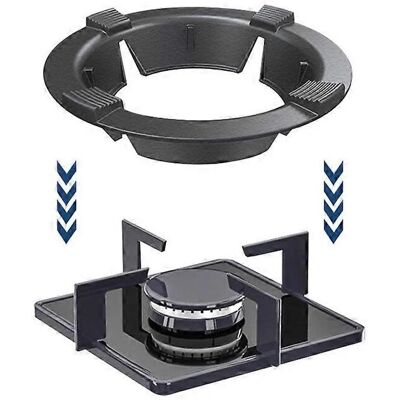INF Gasherd Abdeckung - Langlebiger Gusseisen-Windschutz mit Vier Nadeln - Energieeinsparung INF Gasherd Abdeckung - Langlebiger Gusseisen-Windschutz mit Vier Nadeln - Energieeinsparung