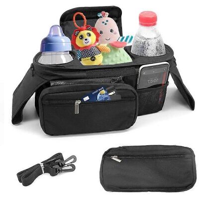 INF Oxford Stoff Aufbewahrungstasche - Universal Kinderwagen - Großes Fassungsvermögen - Wasserabweisend INF Oxford Stoff Aufbewahrungstasche - Universal Kinderwagen - Großes Fassungsvermögen - Wasserabweisend