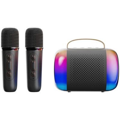 INF Y5 Dobbelt Mikrofon Karaoke Maskine - Bluetooth Karaoke System med Tooth Speaker INF Y5 Dobbelt Mikrofon Karaoke Maskine - Bluetooth Karaoke System med Tooth Speaker