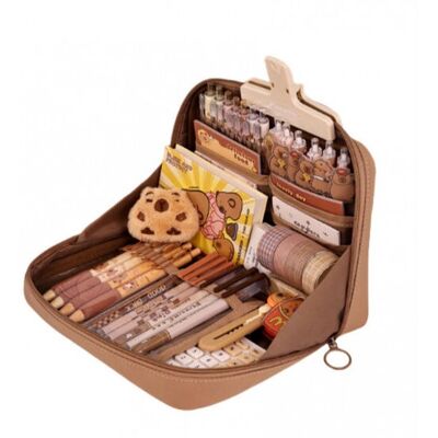 INF BFT-JMXBQBH2-113D Ruskea Polyester 12 kerroksen Tussipussi - Paperitarvikkeet Organiser INF BFT-JMXBQBH2-113D Ruskea Polyester 12 kerroksen Tussipussi - Paperitarvikkeet Organiser