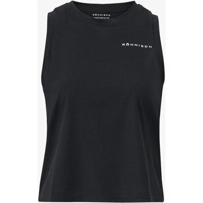 Röhnisch Top Rib Cropped Singlet - Svart - Dam Röhnisch Top Rib Cropped Singlet - Svart - Dam