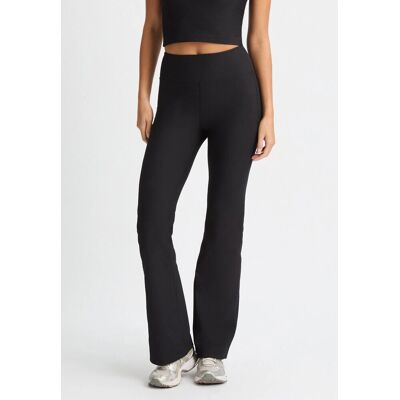 Röhnisch Ribstrikkede R Flare HW Leggings - Sort - Leggings Röhnisch Ribstrikkede R Flare HW Leggings - Sort - Leggings