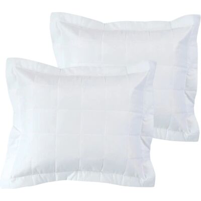 Jotex MATILDA Ensemble de 2 Housses de Coussin Blanches Jotex MATILDA Ensemble de 2 Housses de Coussin Blanches