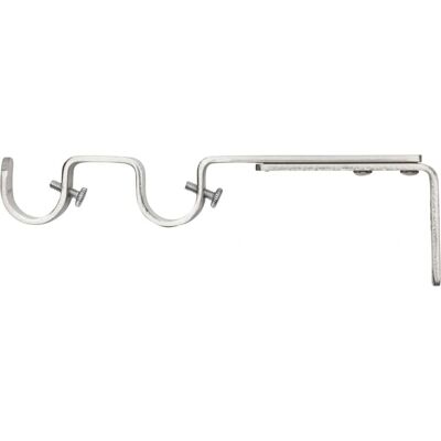 Soporte doble de cortina ajustable de Jotex - Acero Soporte doble de cortina ajustable de Jotex - Acero