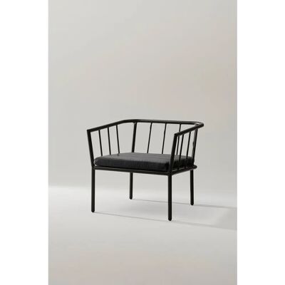 Jotex MENTON Stol - Svart, Unisex, MDF/Metall - Utemøbler Jotex MENTON Stol - Svart, Unisex, MDF/Metall - Utemøbler