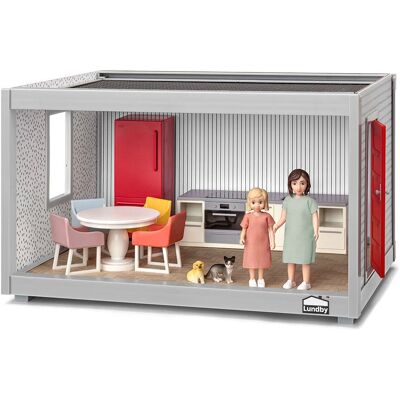 Lundby Flerfarget Dukkehus - Komplett Startsett Lundby Flerfarget Dukkehus - Komplett Startsett
