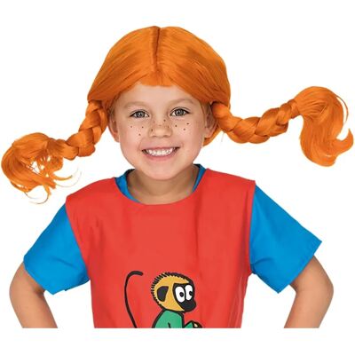 Pippi blond peruka - Dziecięcy dodatek do kostiumu Pippi blond peruka - Dziecięcy dodatek do kostiumu