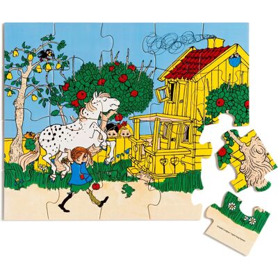 Puzzle drewniane Pippi Långstrump - 20 Elementów dla Dzieci Puzzle drewniane Pippi Långstrump - 20 Elementów dla Dzieci