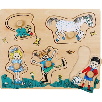 Puzzle Pippi z Guziczkami - Dla Dzieci Puzzle Pippi z Guziczkami - Dla Dzieci