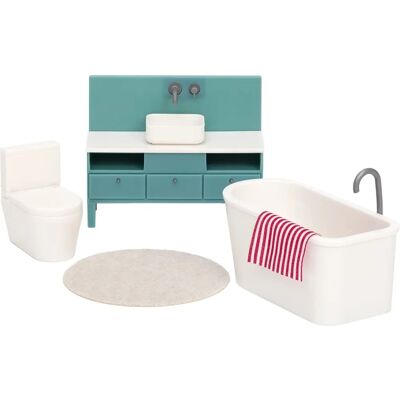 Lundby Basic Hvit Badekarsett - Dukkehusmøbler Lundby Basic Hvit Badekarsett - Dukkehusmøbler