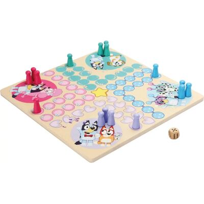 Bluey Familienspiel - Robustes Holz-Ludo für Kinder Bluey Familienspiel - Robustes Holz-Ludo für Kinder