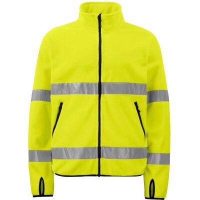 Projob Gul/sort Hi Viz fleece jakke - Fleecejakke Projob Gul/sort Hi Viz fleece jakke - Fleecejakke