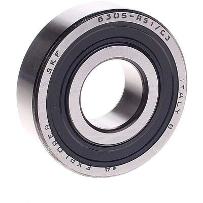 Rodamiento de bolas SKF 6305-RS1C3 - Fila única, Acero, 25x62x17mm Rodamiento de bolas SKF 6305-RS1C3 - Fila única, Acero, 25x62x17mm