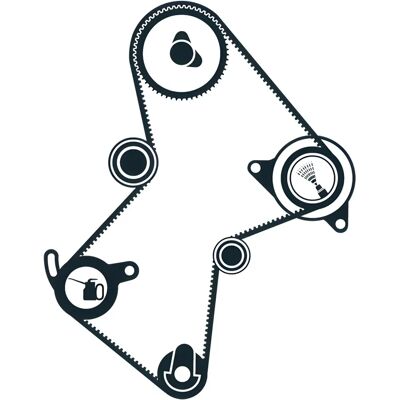 SKF VKMA 06125 Syvyyssarjan hihnasarja - Timing Belt Kit SKF VKMA 06125 Syvyyssarjan hihnasarja - Timing Belt Kit