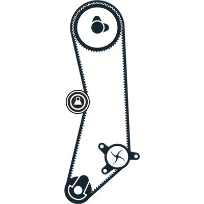 SKF VKMA 02202 Kit curea distribuție - 104 dinți cu profil trapezoidal SKF VKMA 02202 Kit curea distribuție - 104 dinți cu profil trapezoidal