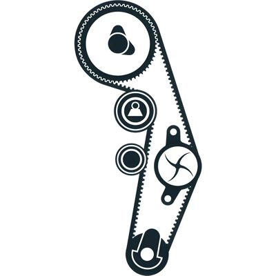 SKF VKMA 01943 Zahnriemen-Set mit abgerundetem Zahnprofil SKF VKMA 01943 Zahnriemen-Set mit abgerundetem Zahnprofil