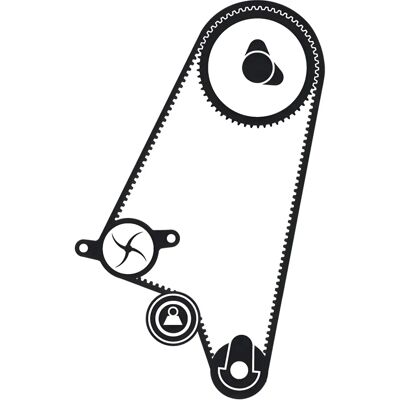 SKF Vesipumppu ja jakohihnasarja - Water Pump & Timing Belt Kit SKF Vesipumppu ja jakohihnasarja - Water Pump & Timing Belt Kit