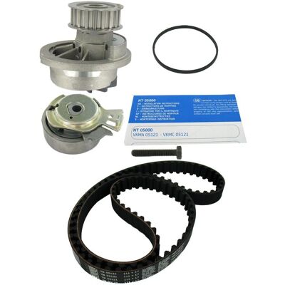 SKF Wasserpumpe & Zahnriemen-Kit - Wasserpumpe, 111 Zähne, Stahl Impeller SKF Wasserpumpe & Zahnriemen-Kit - Wasserpumpe, 111 Zähne, Stahl Impeller