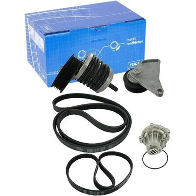 SKF Pompe à eau + Jeu de courroie trapézoïdale VKMC 31051-1 - Pompe et kit de courroie SKF Pompe à eau + Jeu de courroie trapézoïdale VKMC 31051-1 - Pompe et kit de courroie