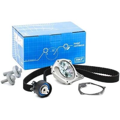 SKF Water Pump & Timing Belt Kit - Water Pump, Belt, Tensioner SKF Water Pump & Timing Belt Kit - Water Pump, Belt, Tensioner