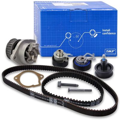 SKF Vesipumppu & Ajoitusketju - Vesipumppu, hihna, VW, Audi, Škoda, Seat SKF Vesipumppu & Ajoitusketju - Vesipumppu, hihna, VW, Audi, Škoda, Seat