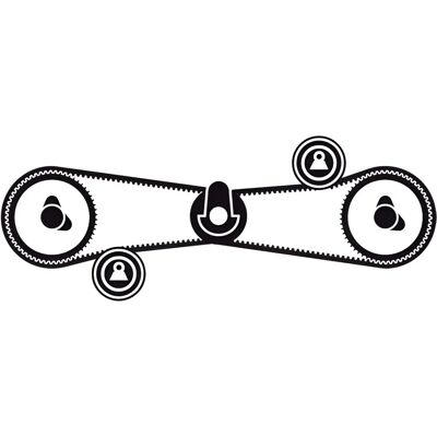 SKF 02500 Pachet de curea de distribuție pentru Alfa Romeo - Pachet de curea de distribuție SKF 02500 Pachet de curea de distribuție pentru Alfa Romeo - Pachet de curea de distribuție