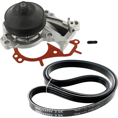 SKF Vands pumpen + V-ribbet remsæt VKMC 33333 - Vands pumpe og V-ribbet remsæt SKF Vands pumpen + V-ribbet remsæt VKMC 33333 - Vands pumpe og V-ribbet remsæt