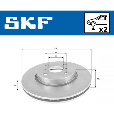 SKF VKBD 80080 V2 - Bremseskive SKF VKBD 80080 V2 - Bremseskive