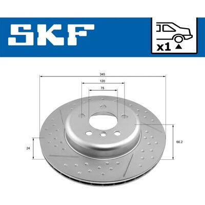 SKF - VKBD 90268 V1 - Wentylowana - Tylny - Tarcza hamulcowa SKF - VKBD 90268 V1 - Wentylowana - Tylny - Tarcza hamulcowa