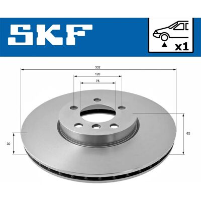 SKF VKBD 80339 V1 - Bromsskiva SKF VKBD 80339 V1 - Bromsskiva