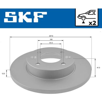 SKF VKBD 80343 S2 - Bremseklods SKF VKBD 80343 S2 - Bremseklods