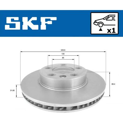 SKF VKBD 80344 V1 - Bromsskiva SKF VKBD 80344 V1 - Bromsskiva