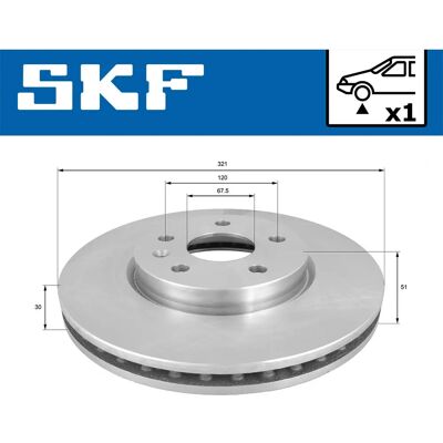 SKF VKBD 80360 V1 - Bremseklods SKF VKBD 80360 V1 - Bremseklods