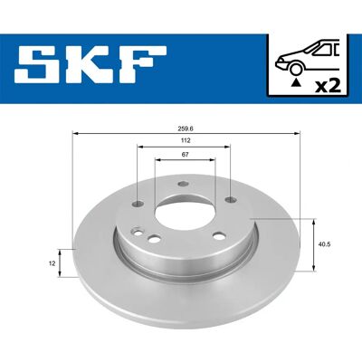 SKF VKBD 80396 S2 - Bromsskiva SKF VKBD 80396 S2 - Bromsskiva