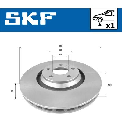 SKF VKBD 80923 V1 - Bromsskiva SKF VKBD 80923 V1 - Bromsskiva