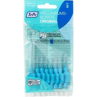 TePe Interdentalbürsten 0,6 mm blau - 8 Stück TePe Interdentalbürsten 0,6 mm blau - 8 Stück