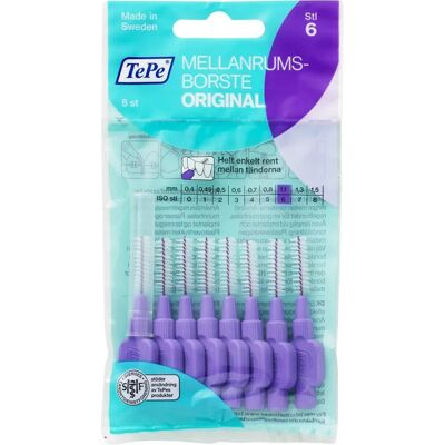 TePe Interdentala Harjat 1,1 mm violetti - 1,1mm violetti (8 kpl) TePe Interdentala Harjat 1,1 mm violetti - 1,1mm violetti (8 kpl)