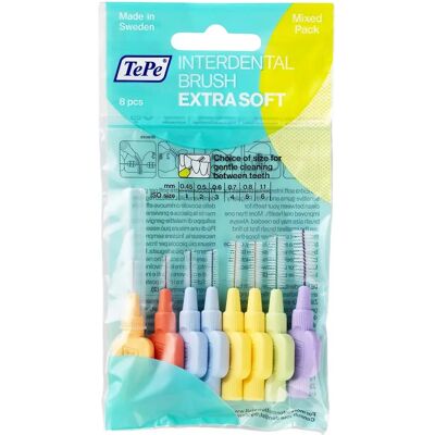 TePe Extra Soft Interdentalbürsten - Mehrfarbig, 6 Stück - Interdentalreinigung TePe Extra Soft Interdentalbürsten - Mehrfarbig, 6 Stück - Interdentalreinigung
