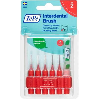 TePe Original 0,5 väliharja punainen (6 kpl) TePe Original 0,5 väliharja punainen (6 kpl)