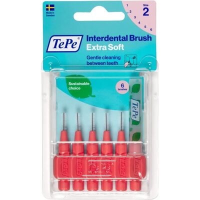 Periuță Interdentara TePe Extra Moale - 0,5mm, 6 bucăți - Igiena Orală Periuță Interdentara TePe Extra Moale - 0,5mm, 6 bucăți - Igiena Orală