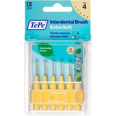Periuță interdentală extra moale TePe - 0,7mm - 6 bucăți Periuță interdentală extra moale TePe - 0,7mm - 6 bucăți