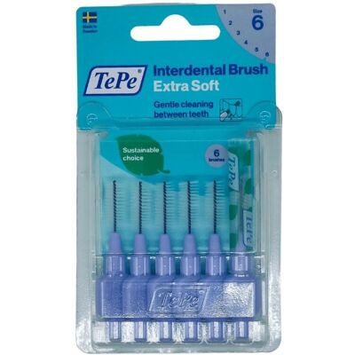 TePe Extra Soft Interdentalbürste - ISO 6 - 6 Stück TePe Extra Soft Interdentalbürste - ISO 6 - 6 Stück